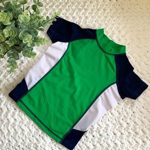 Kids Lands’ End Rashguard Swim Shirt (Green) 3T